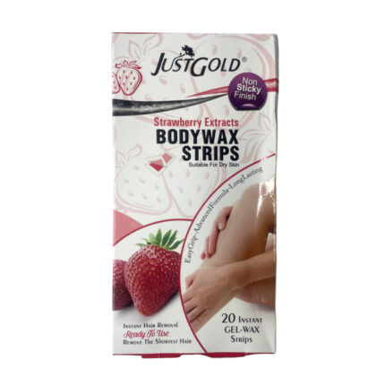 Just Gold Strawberry Body Wax Strips 20Pcs