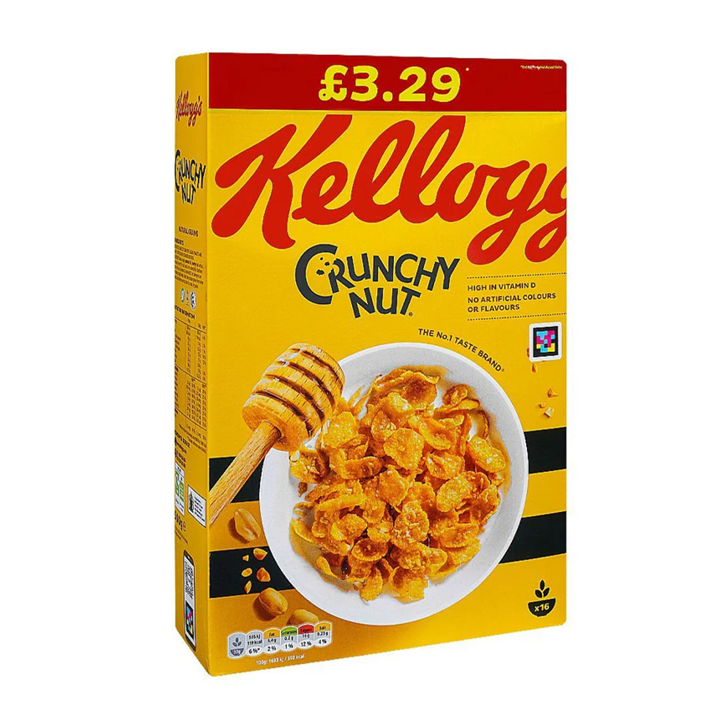 Kelloggs Crunchy Nut Flakes 500G Kelloggs Crunchy Nut Flakes 500G