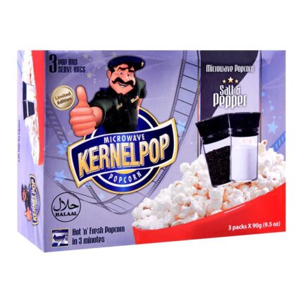 Kernelpop Popcorn Salt & Pepper 3 Packs X 90G