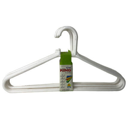 King Cloth Hanger Plastic 6Pcs