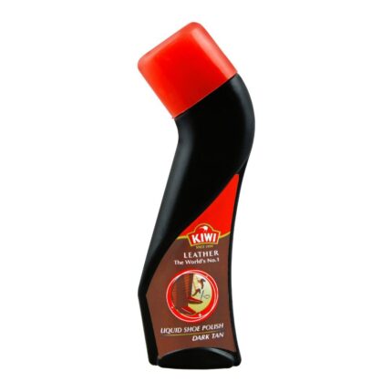 Kiwi Liquid Shoe Polish Dark Tan 75Ml