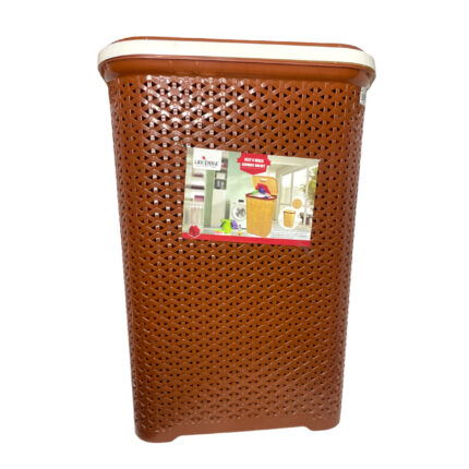 Lavenna Laundry Basket Brown With Cover Large