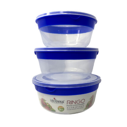 Lavenna Ringo Food Container Blue 3In1