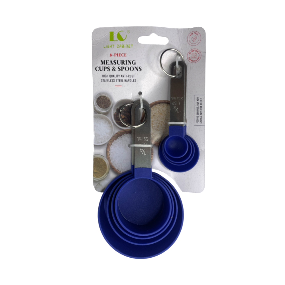 Lc 8 Pcs Measuring Cups & Spoons Lc 8 Pcs Measuring Cups & Spoons