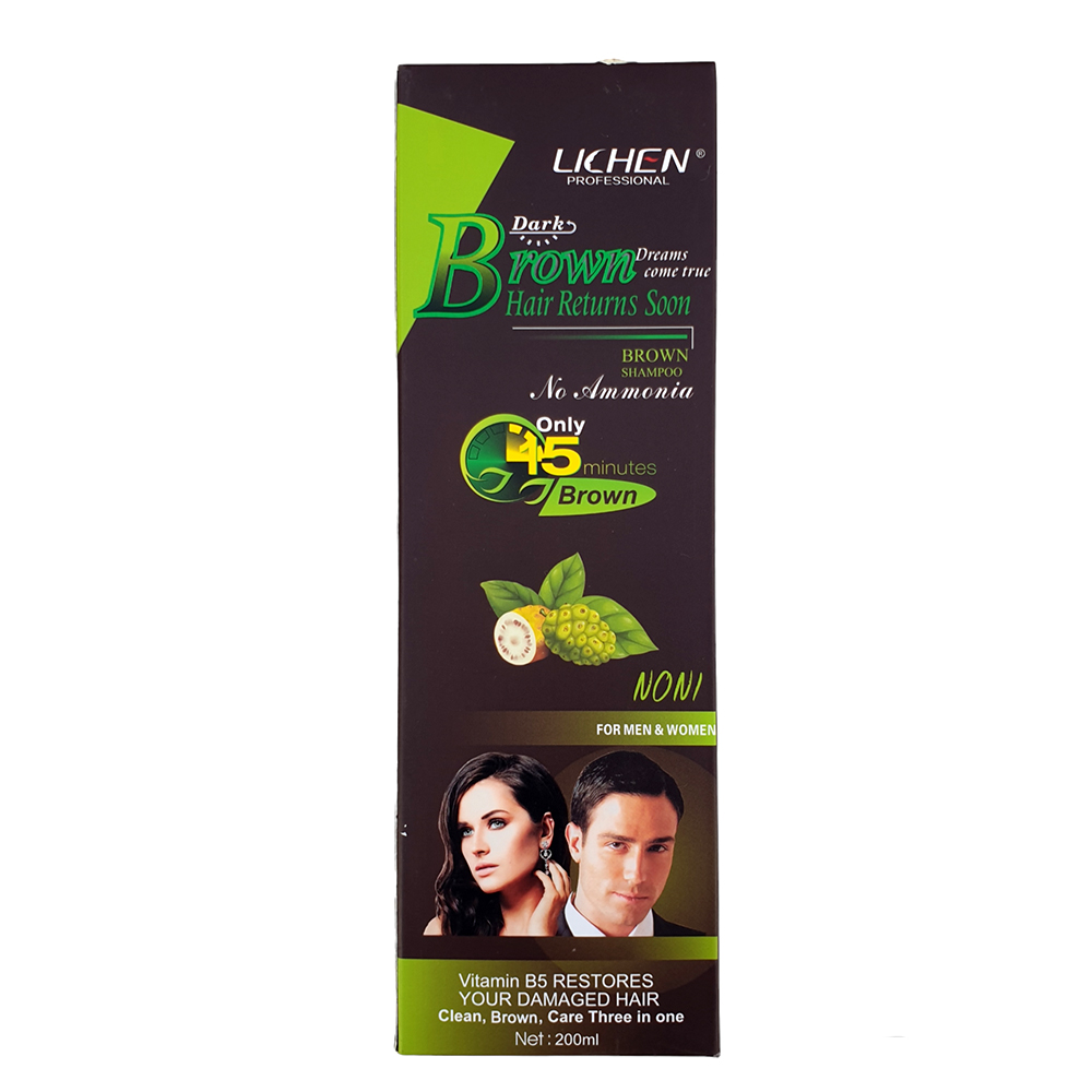 Lichen Dark Brown Hair Shampoo 200Ml Lichen Dark Brown Hair Shampoo 200Ml