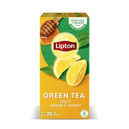Lipton Green Tea Zesty Lemon & Honey Tea Bags 25-Pack