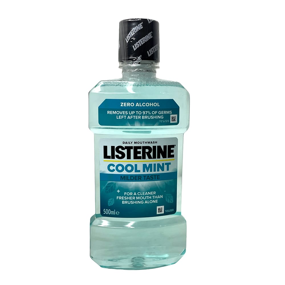 Listerine Cool Mint Milder Taste Mouth Wash 500Ml Listerine Cool Mint Milder Taste Mouth Wash 500Ml