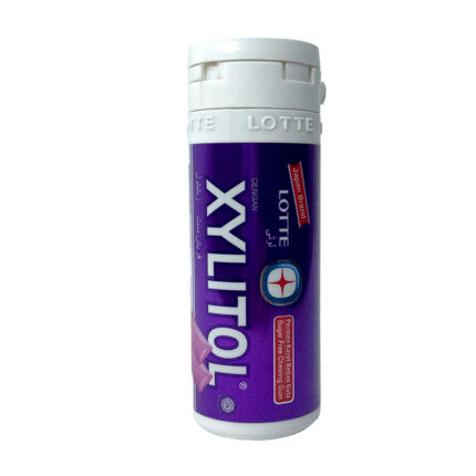 Lotte Xylitol Rasa Bluberi Mint Bubble Bottle 25G