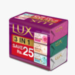 Lux Soap Rose,Velvet,Fresh Glow 130Gx3