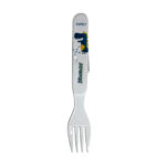 Melamine Fork Dinosaur White & Sky Blue (0183)