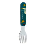 Melamine Fork Little Duck White & Sky Blue (0184)