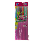 Mengte Artistic Straws 50Pcs