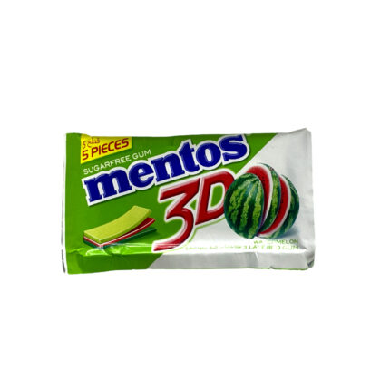 Mentos 3D Sugar Free Gum Watermelon 5Pcs