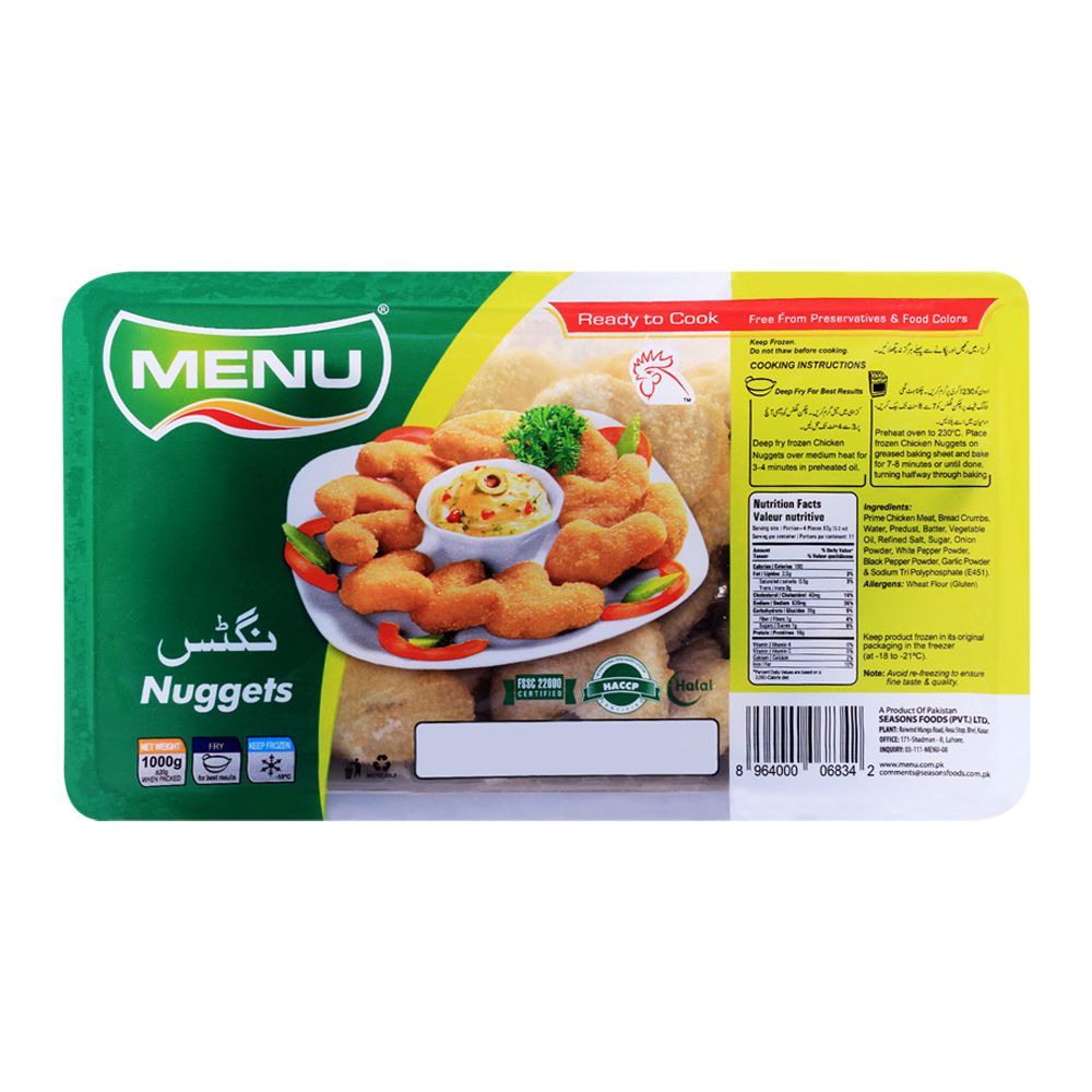 Menu Chicken Nuggets 1000G Menu Chicken Nuggets 1000G