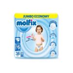 Molfix Diaper Extra Large 15+Kg No.6 38Pcs