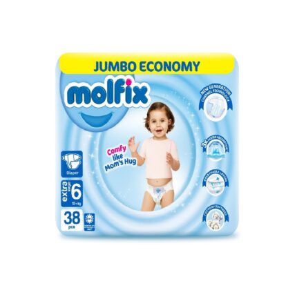 Molfix Diaper Extra Large 15+Kg No.6 38Pcs