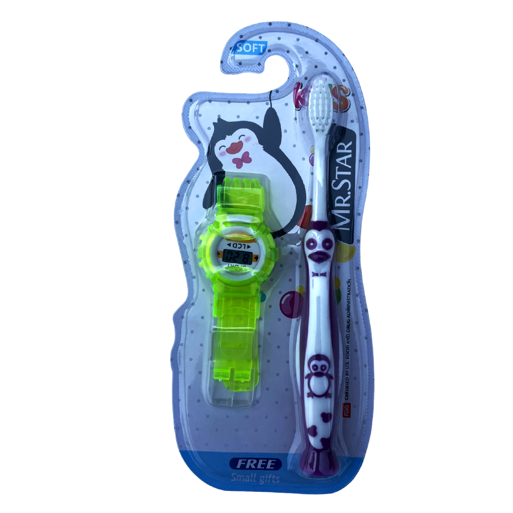 Mr Star Toothbrush Soft Kids With Free Small Gifts Mr Star Toothbrush Soft Kids With Free Small Gifts