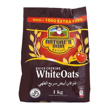 Natures Own White Oats 1 KG Pouch