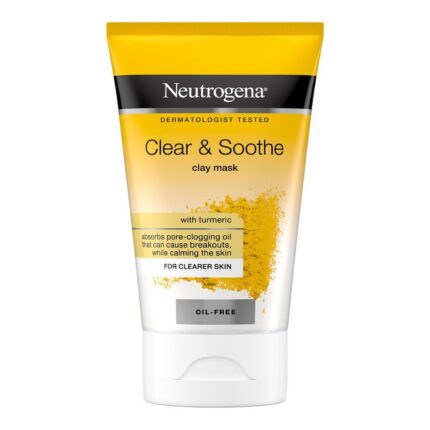 Neutrogena Clear & Soothe Oil Free Clay Mask For Clearer Skin 50Ml