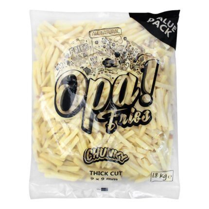 Opa Fries Chunky Thick Cut 9X9mm 1.8 Kg Value Pack
