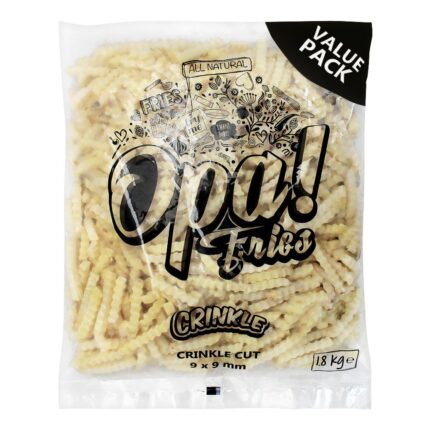 Opa Fries Crinkle Cut 9X9mm 1.8 Kg Value Pack