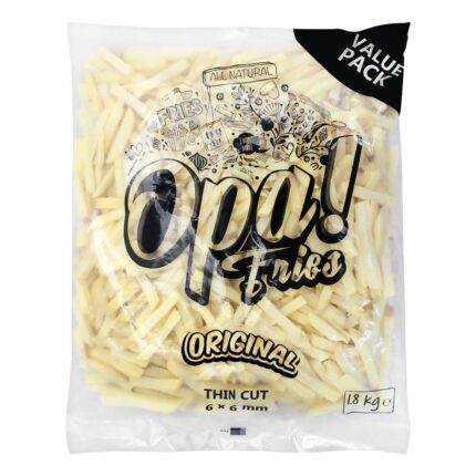 Opa Fries Original Thin Cut 6X6mm 1.8 Kg Value Pack