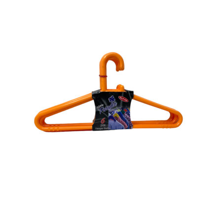 Paradise Cloth Hanger Small Orange 6P (F134)