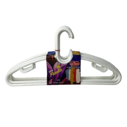Paradise Cloth Hanger White 6P (8051)