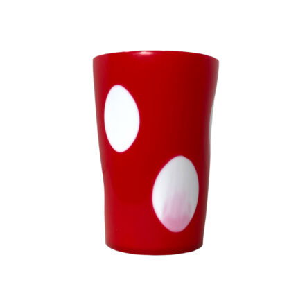 Plastic Glass Red 1P