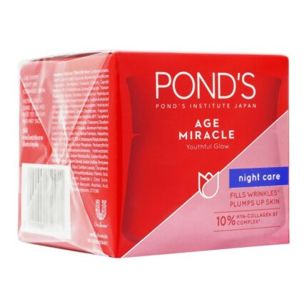 Pond`S Age Miracle Wrinkle Corrector Night Cream 50Ml Jar Thai