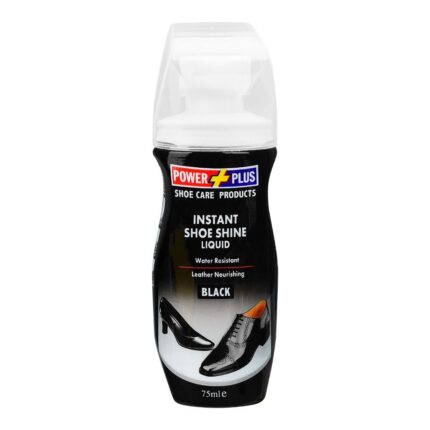 Power Plus Black Shoe Polish Liquid 75ml