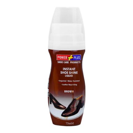 Power Plus Brown Shoe Polish Liquid 75ml