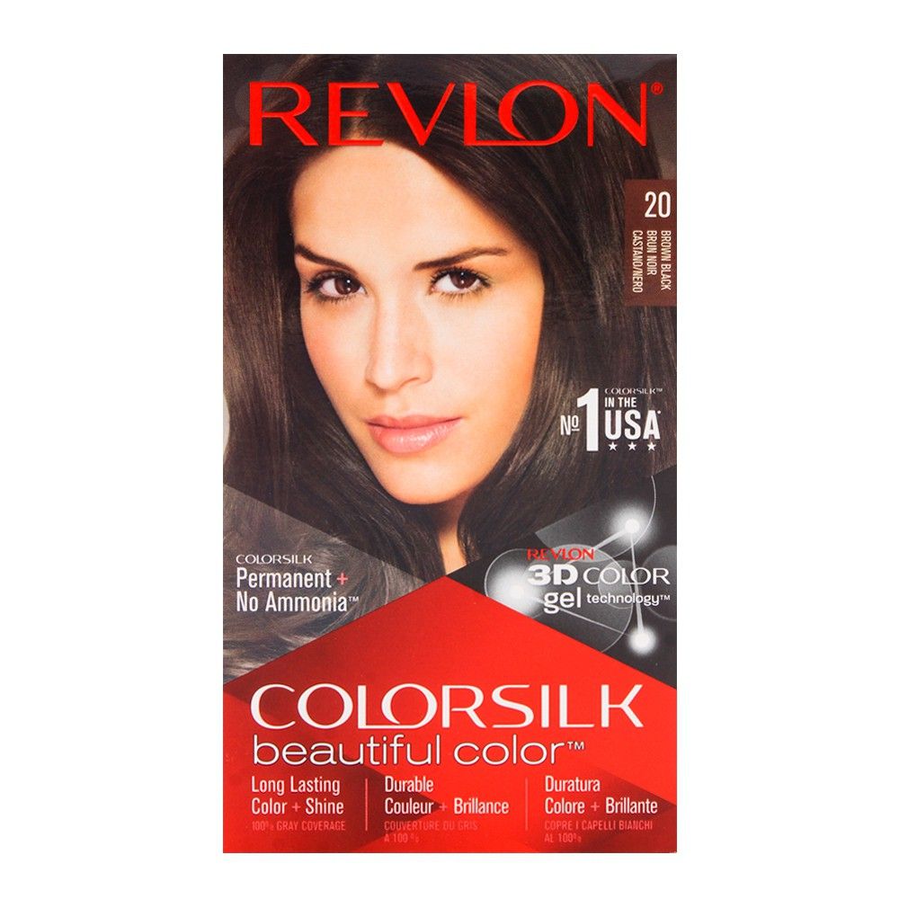 Revlon Colorsilk Brown Black Hair Color 20 Revlon Colorsilk Brown Black Hair Color 20