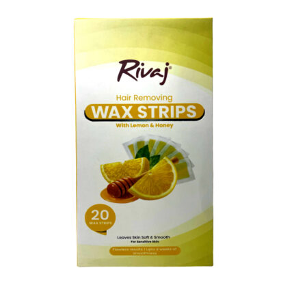 Rivaj Hair Removing Wax Strips With Lemon & Honey 20Pcs