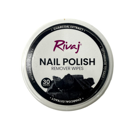 Rivaj Nail Polish Remover 30 Wipes Charcoal
