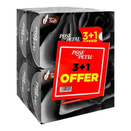Rose Petal Pop-Up Tissue 3+1 Offer Pack