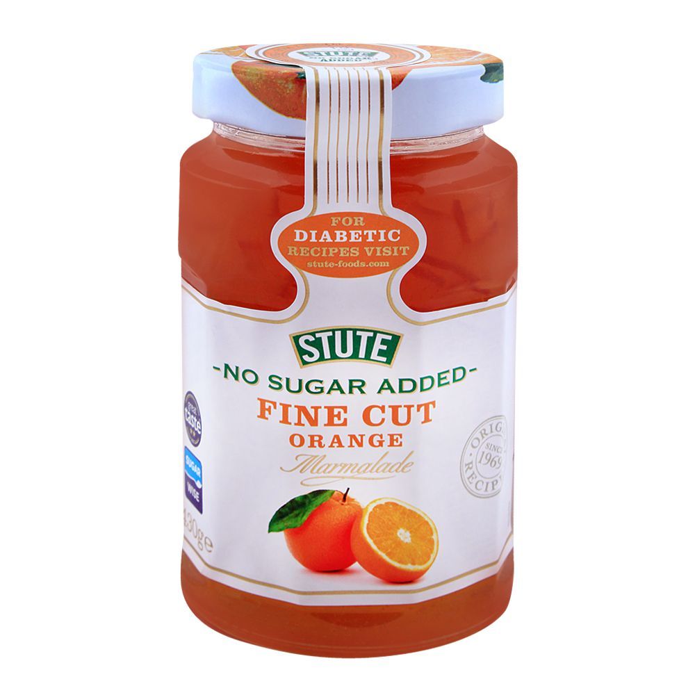 Stute No Sugar Added Fine Cut Orange Marmalade 430G Stute No Sugar Added Fine Cut Orange Marmalade 430G