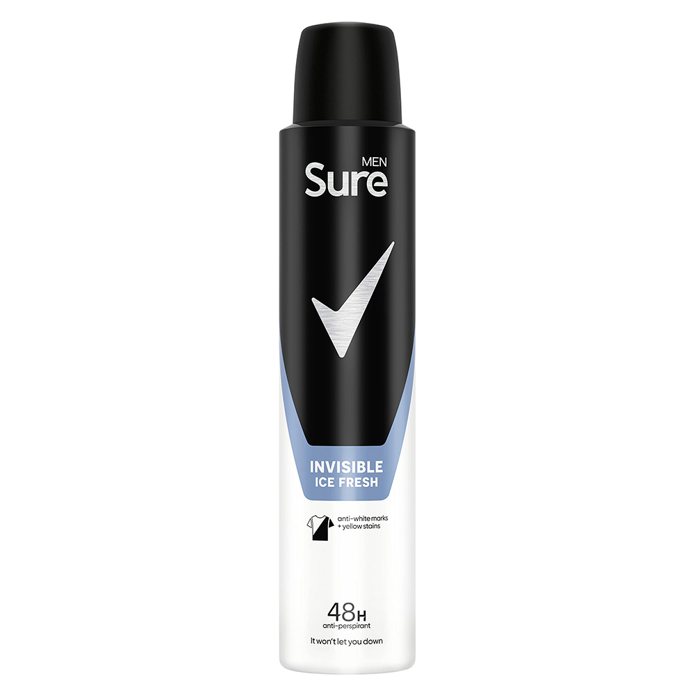 Sure Men Invisible Ice Fresh 48H Body Spray 150Ml Sure Men Invisible Ice Fresh 48H Body Spray 150Ml