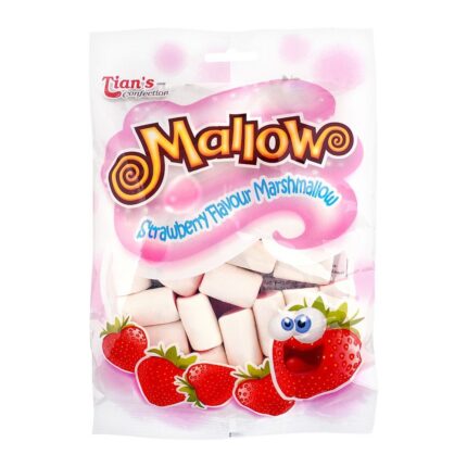 Tians Mallow Pouch Strawberry Flavour 80G