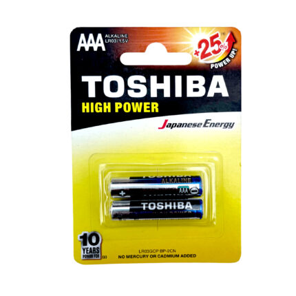Toshiba High Power Aaa Alkaline 1.5V 2Pcs