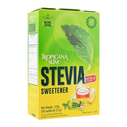 Tropicana Slim Stevia Sweetener Sachet 50-Pack