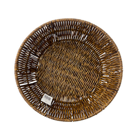 Zik Fruit Basket Wooden Style Round Large (A-9)