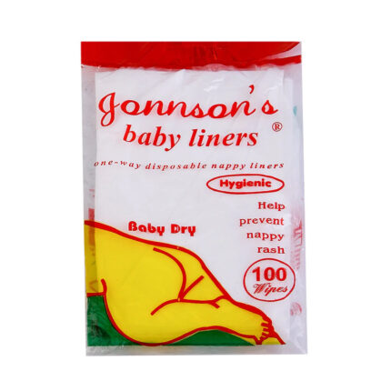 Johnsons Baby Liner Small 100 Wipes