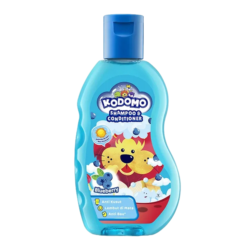 Kodomo Shampoo & Conditioner Blueberry 200Ml Kodomo Shampoo & Conditioner Blueberry 200Ml