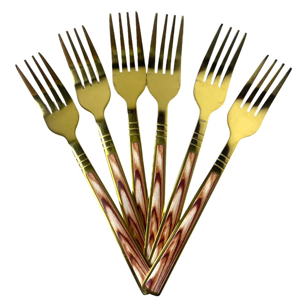 Lehao Golden Table Fork 6P Set (20-8) Lehao Golden Table Fork 6P Set (20-8)