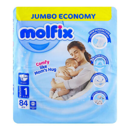 Molfix Diaper Newborn 2-5Kg No.1 84Pcs