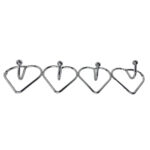 Stainless Steel Hanger Keli Heart 4P