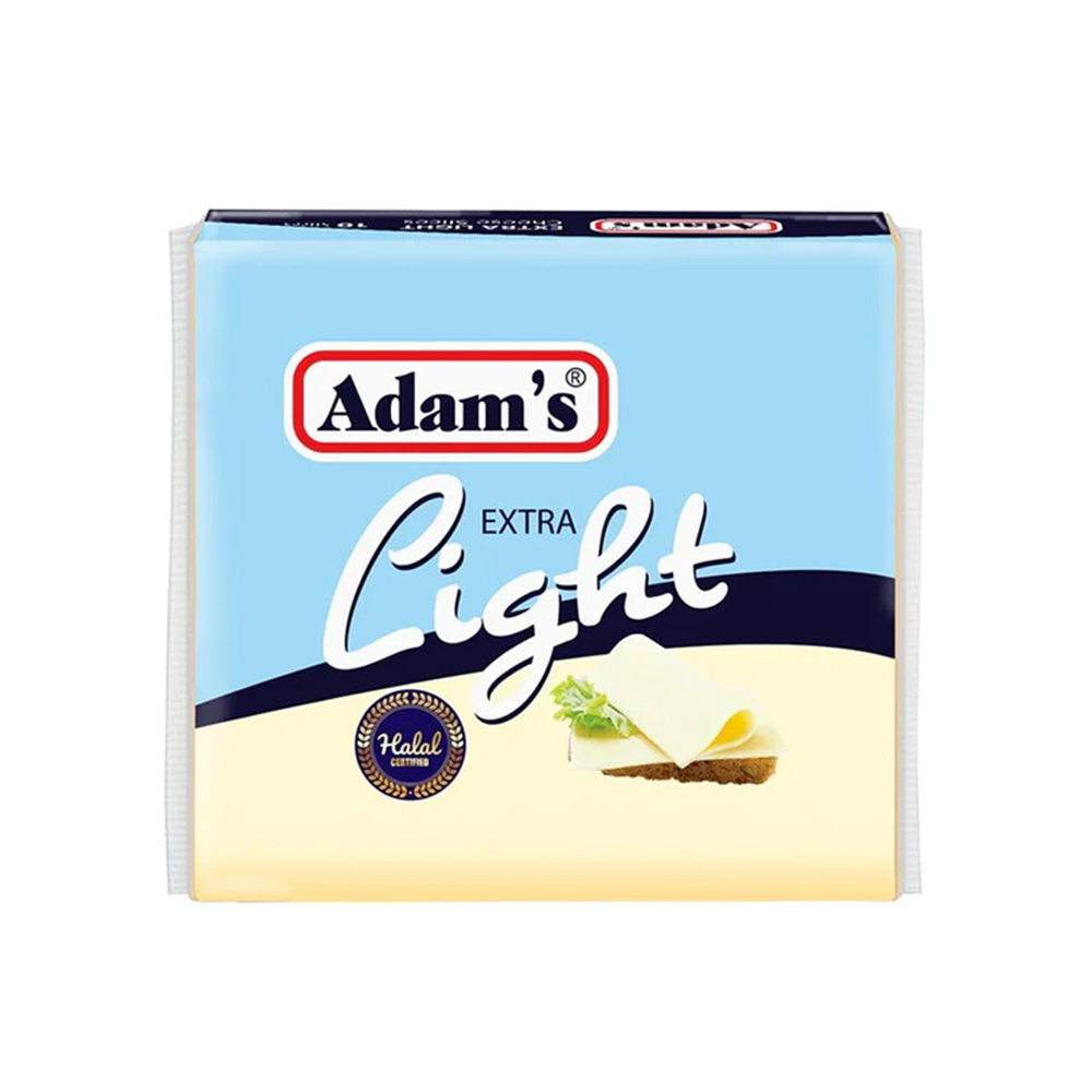 Adams Extra Light Cheese Slice 10Slices 200G Adams Extra Light Cheese Slice 10Slices 200G