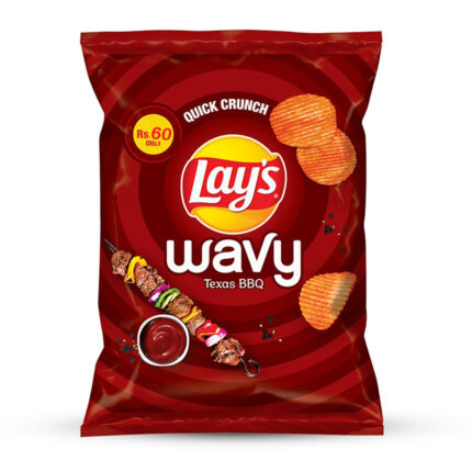 Lays Wavy Texas Bbq Chips 45G