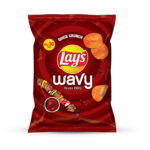 Lays Wavy Texas Bbq Potato Chips 16G